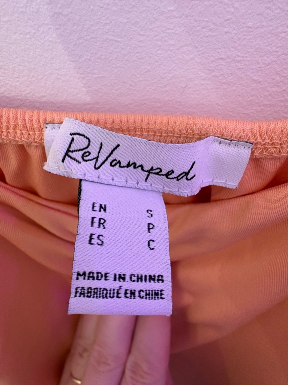 Revamped Peach Slip Dress - Picture 3 of 4